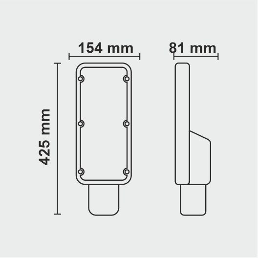 100 Watt LED Street Light With Linear DOB