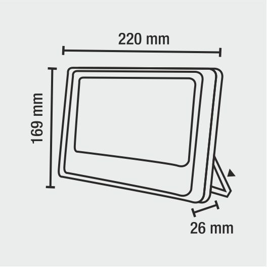 50 Watt LED Flood Light With Linear DOB