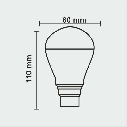 12W LED Bulb with DOB P4 Series